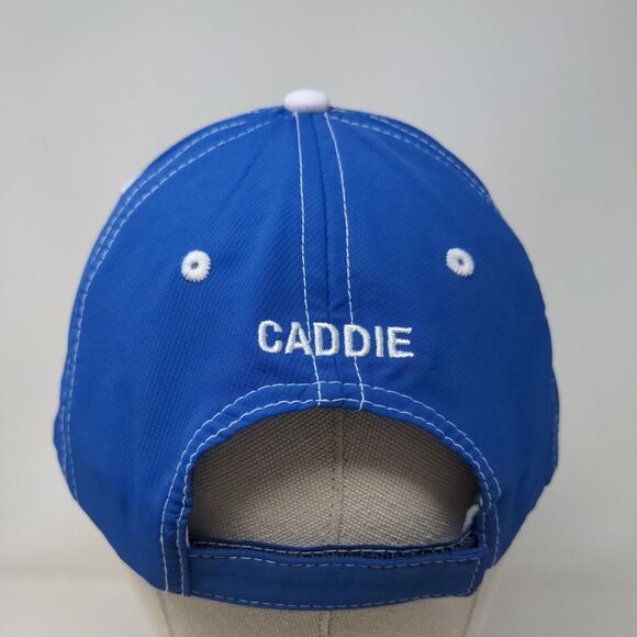 US Kids Golf Tournament Players Association Caddie Strapback Hat Blue One Size - Picture 5 of 7